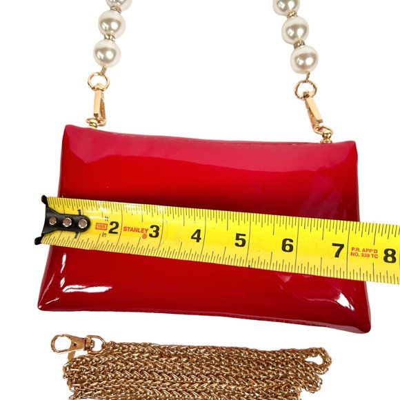 Dior Crossbody Purse Small Bag Beauty Cosmetic Case to Crossbody Faux Patent - Picture 10 of 13